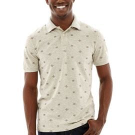 Arizona Short sleeve printed polo at JC Penney