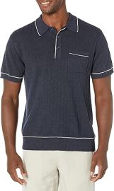 Arlo Linen Blend Polo Shirt at Mens Clothing store at Amazon