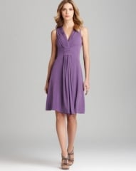 Armani Collezioni V Neck Dress - Matte Jersey Sleeveless at Bloomingdales