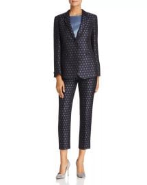 Armani Polka Dot Long-Line Jacket Bloomingdale39s at Bloomingdales