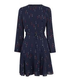 Arrow-Print Mini Dress at Karen Millen