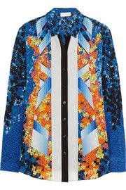 Arrow printed silk shirt at The Outnet