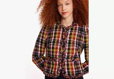 Art Plaid Tweed Jacket Kate Spade Outlet at Kate Spade