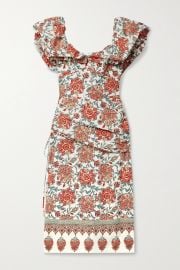 Art de Vivre Floral Cotton Midi Dress by Johanna Ortiz at Net A Porter