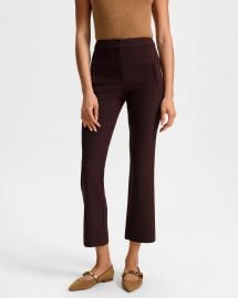 Arte Kick-Flare Pant in Maroon Dark Currant at Veronica Beard