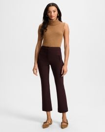 Arte Kick-Flare Pant in Maroon Dark Currant at Veronica Beard