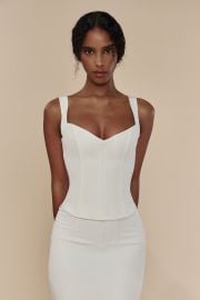 Artemis Bustier in White - Mirror Palais at Mirror Palais