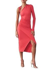 Artemis Diciero Mikaela Asymmetric Body Con Midi Dress at Saks Fifth Avenue
