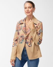 Artisanal Moto Jacket at Chicos