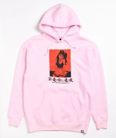 Artist Collective Not You Kanji Pink Hoodie at Zumiez