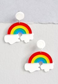 Artistic Arc Rainbow Earrings by Modcloth at Modcloth