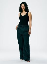 Arun Suiting Asymmetrical Pleat Stella Pant Tibi Official at Tibi