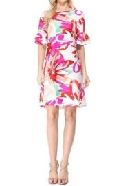 Aryeh White Floral Shift Dress from California by Shop Cloth Shoptiques at Shoptiques