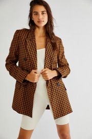 Ashby Plaid Blazer at Free People