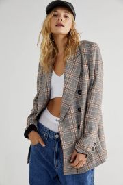 Ashby Plaid Blazer at Free People