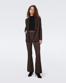 Ashdon Knit Jacquard Pants Diane von Furstenberg at Diane von Furstenberg