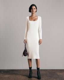 Asher Midi Dress - Ivory rag amp bone at Rag & Bone