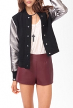 Ashley Bensons varsity jacket from Forever 21 at Forever 21