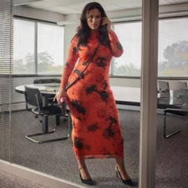 Ashley Graham Mesh Womens Plus Long Sleeve Floral Bodycon Dress Color Elyna Flrl - JCPenney at JCPenney