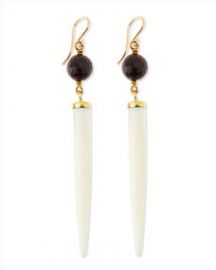 Ashley Pittman Shasira Garnet and Bone Drop Earrings at Neiman Marcus