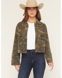Ashley Womens Camo Print Denim Shacket - Country Outfitter at Country Outfitter