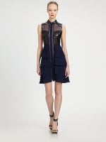 Ashleys leather dress at Saks Fifth Avenue