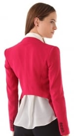 Ashleys red blazer at Shopbop