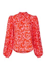 Ashlynn Graphic Silk Blend Blouse by Veronica Beard at Rent The Runway