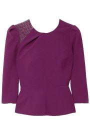 Ashridge lace-trimmed crepe top by Roland Mouret at The Outnet