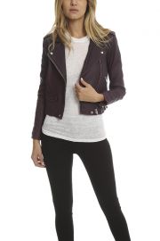 Ashville Leather Jacket in Plum by Iro at Blue & Cream