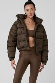 Aspen Love Puffer Jacket - Espresso Alo Yoga at Alo Yoga