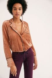 Aspen Nights Velvet Top at Free People