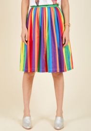 Aspiration Creation A-Line Skirt in Vibrant at ModCloth