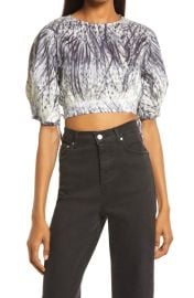 Asta Pembury Linen & Silk Crop Top at Nordstrom