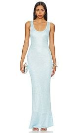 Asta Resort Ana Dress Baia Blue Sequin at Revolve