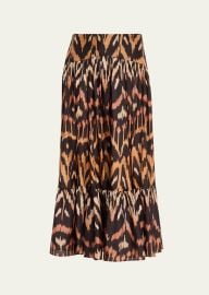 Aster Ikat Midi Skirt at Bergdorf Goodman
