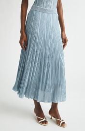 Aster Metallic Flared Ottoman Stitch Sweater Skirt at Nordstrom