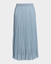 Aster Metallic Midi Skirt at Neiman Marcus