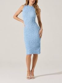 Astr Dresses Astr The Label Blue Bodycon Midi Dress Xl Wedding Guest Curve Hugging Poshmark at Poshmark