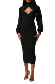 Astr Jodie Cutout Long Sleeve Sweater Dress at Nordstrom Rack