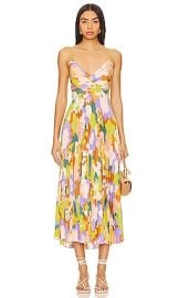 Astr The Label Blythe Dress In Lime Rust Floral at Revolve