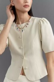 Astr The Label Kristina Short Sleeve Jacket at Anthropologie