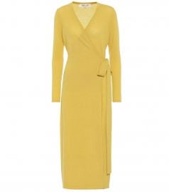 Astrid wool-blend midi wrap dress at Mytheresa