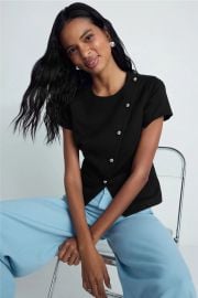 Asymmetric Button Front Top by Toccin Rent the Runway at Rent the Runway
