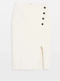 Asymmetric Button Skirt at White House Black Market