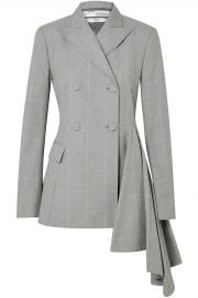 Asymmetric Checked Cotton Blazer by Off-White  at The Outnet