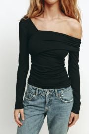 Asymmetric Neckline Top at Zara