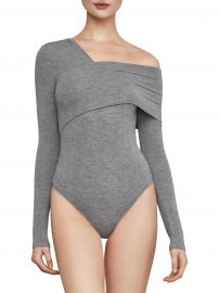 Asymmetric One-Shoulder Bodysuit at Lord and Taylor