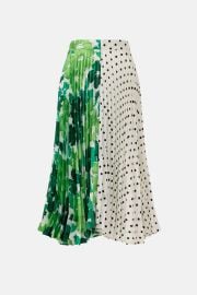 Asymmetric Pleated Midi Skirt by PLAN C x RTR Rent the Runway at Rent the Runway