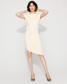 Asymmetric Ribbed Sweater Dress at White House Black Market